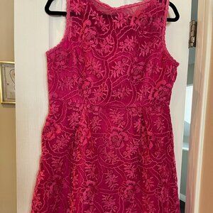 VALENTINO RED LABEL pink Lace Lined Dress Size L party / cocktail designer